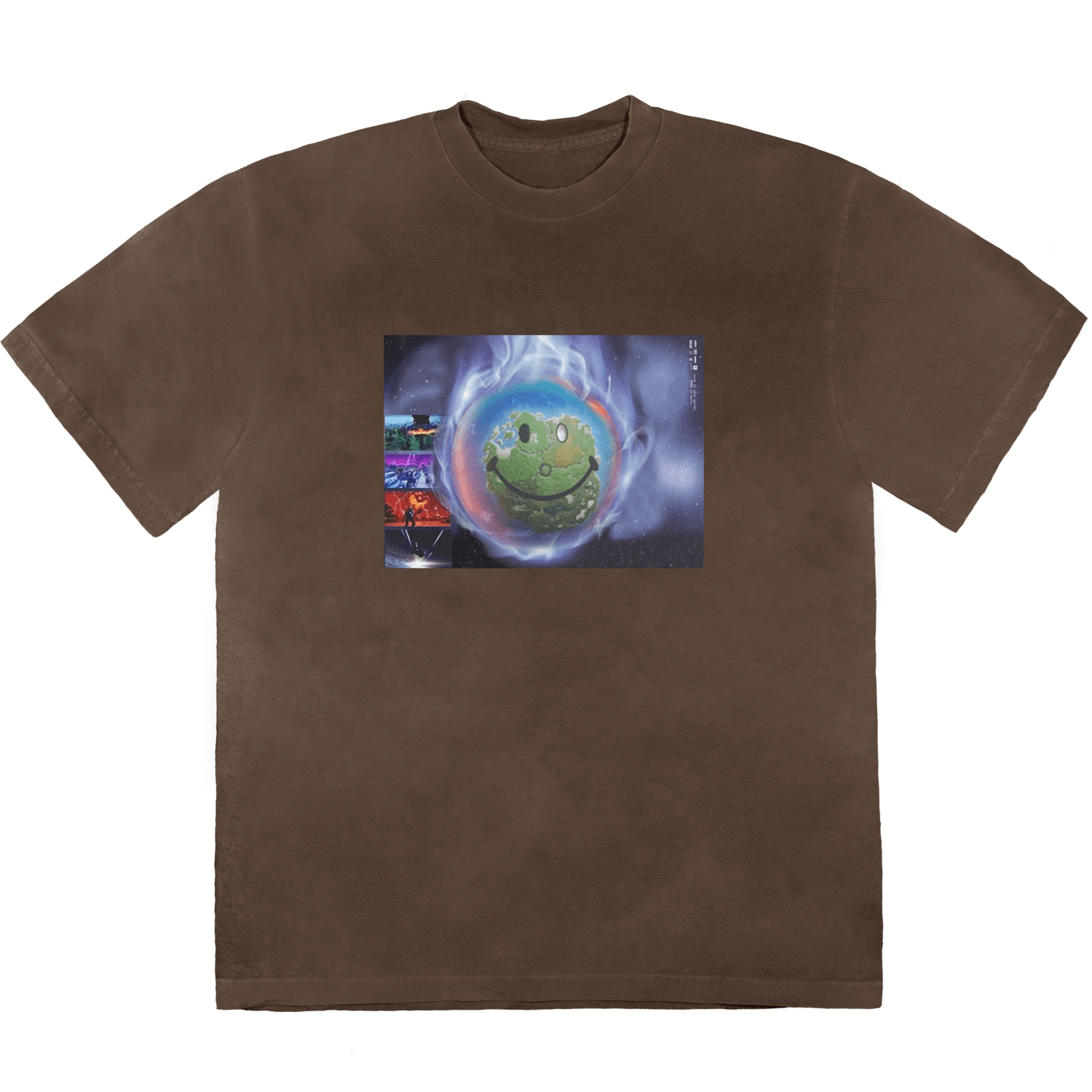 Travis Scott World Event T-shirt Bleached Black