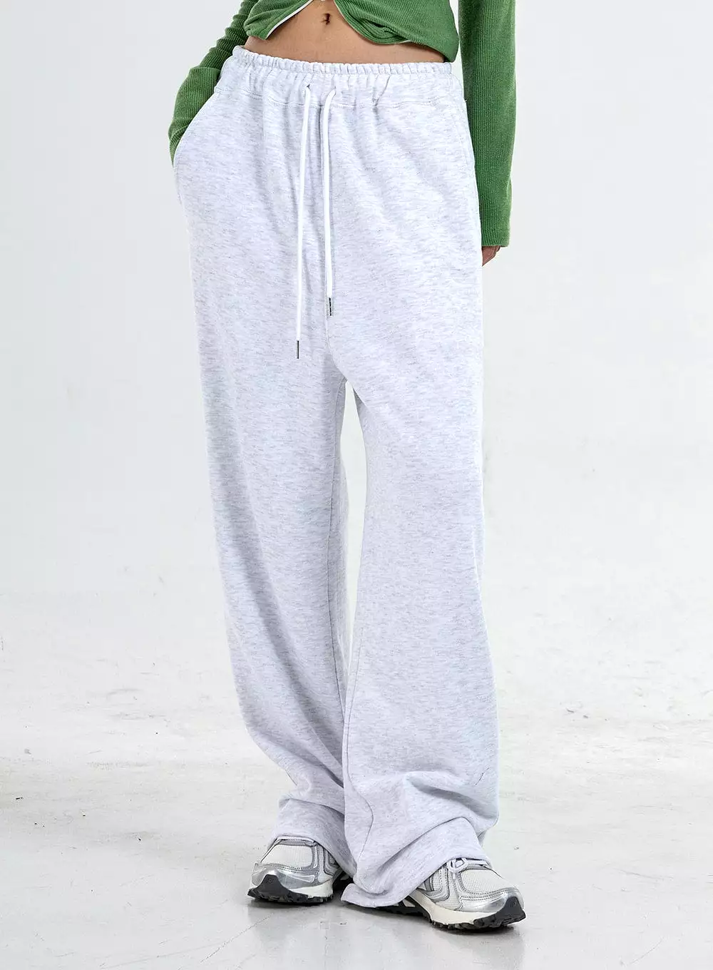 Two Side Straps Wide Track Pants Unisex CO05