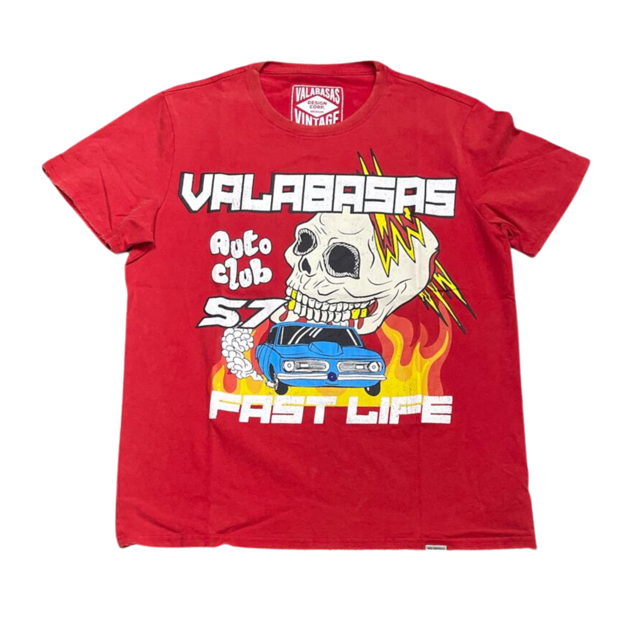 Valabasas Auto Club Tee (Vintage Red) - VLBS9026