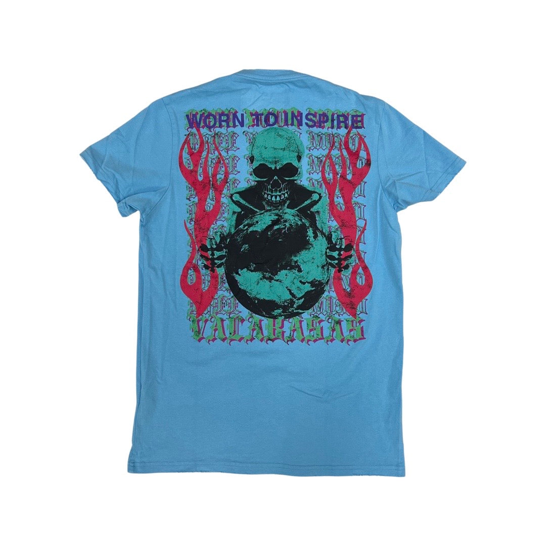 Valabasas “Free Mind” Vintage Baby Blue Tee