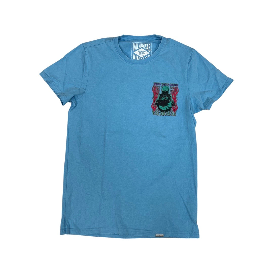 Valabasas “Free Mind” Vintage Baby Blue Tee