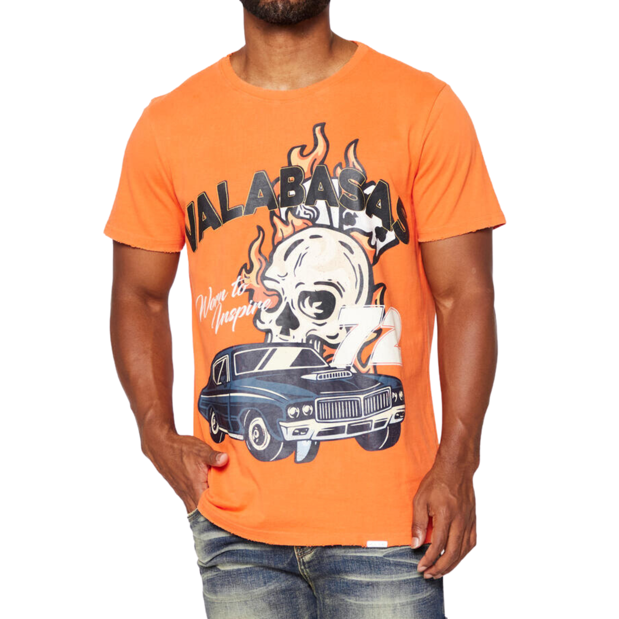 Valabasas Raw Deal Tee (Vintage Flame Orange) - VLBS9007