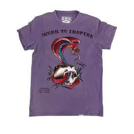 Valabasas “Snake Tat” Vintage Purple Tee