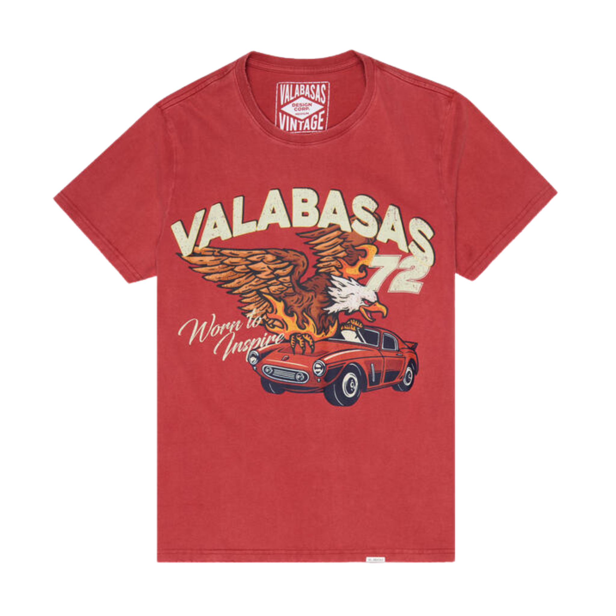 Valabasas Worn To Inspire Tee (Vintage Red) - VLBS9008