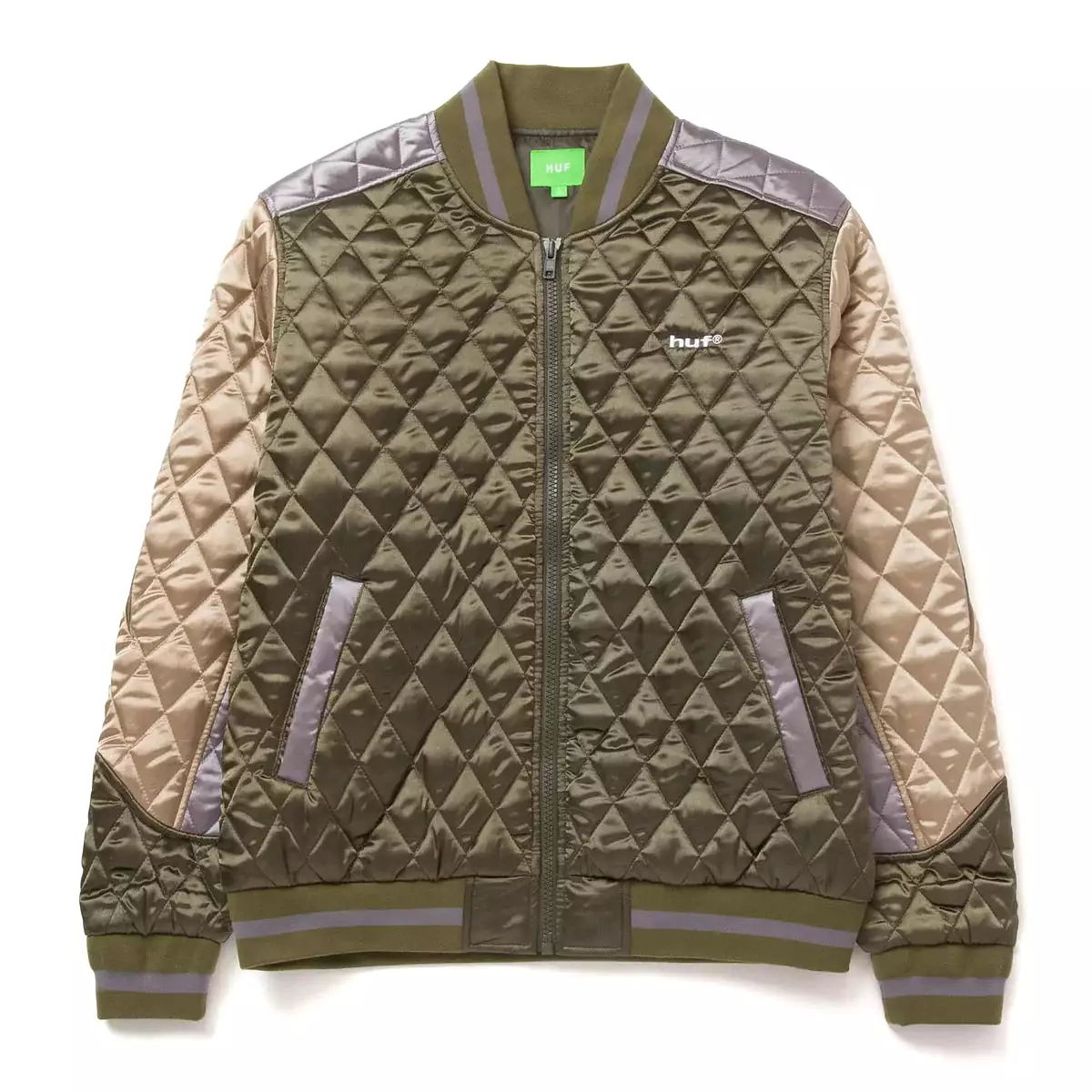 VESTE HUF LIGHTINING BOMBER OLIVE