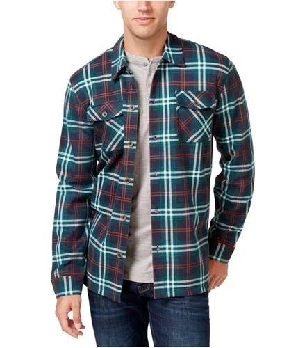 Weatherproof Mens Vintage Plaid Shirt Jacket, TW2