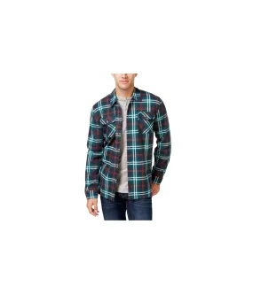 Weatherproof Mens Vintage Plaid Shirt Jacket, TW2