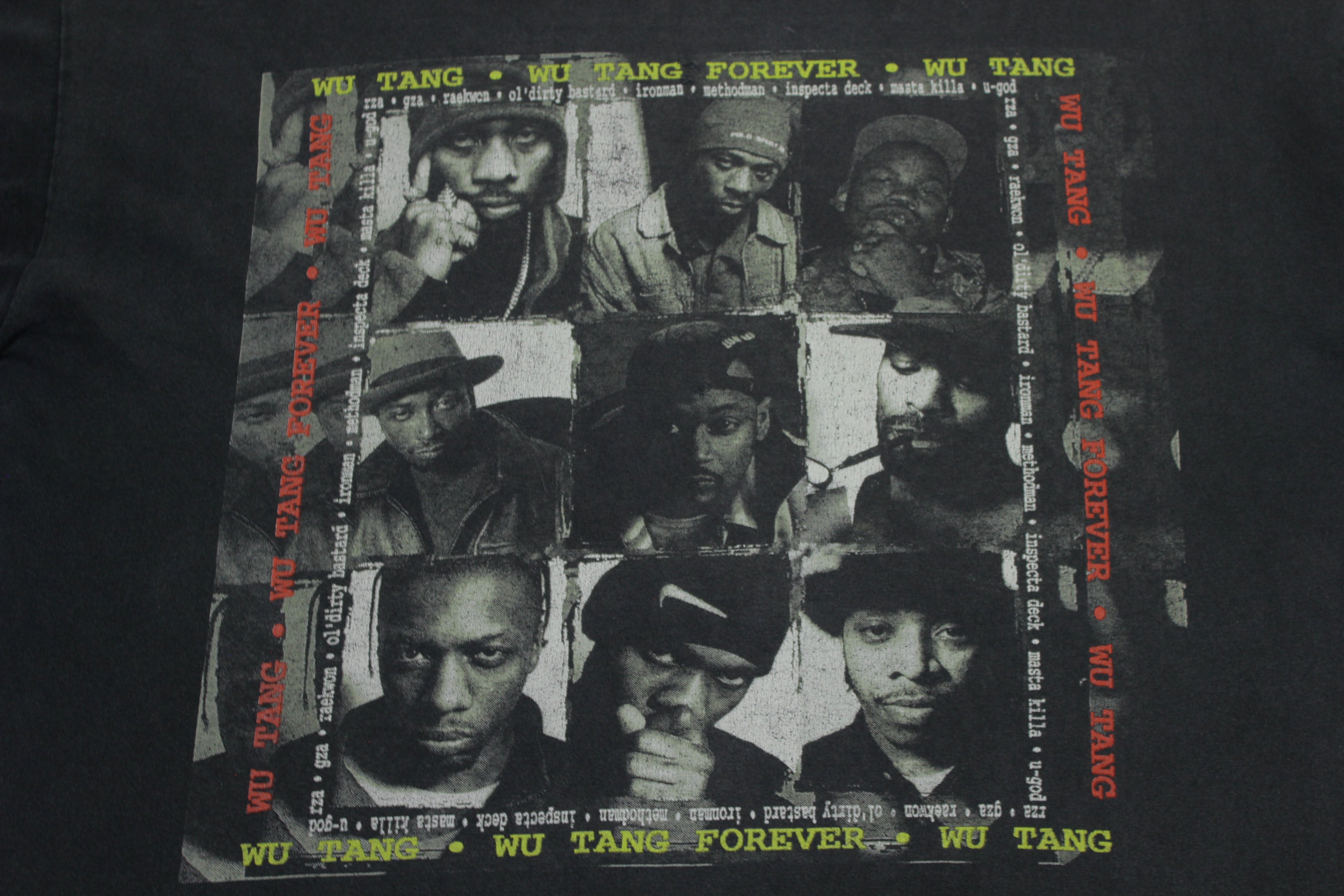 Wu-Tang Clan Forever Original 90's Polygram Ol' Dirty Bastard Method Man Vintage Rap Tee T-Shirt